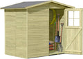 Gerätehaus Gartenpirat, aus Holz Modell Frankfurt 180 x 145 cm