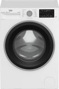 Beko Waschmaschine B3WFU58415W1 b300 1400, Waschvollautomat, Schleuderwahl, Dampffunktion, Bluetooth, Weiß, Gewicht 8 kg, Restzeitanzeige, min