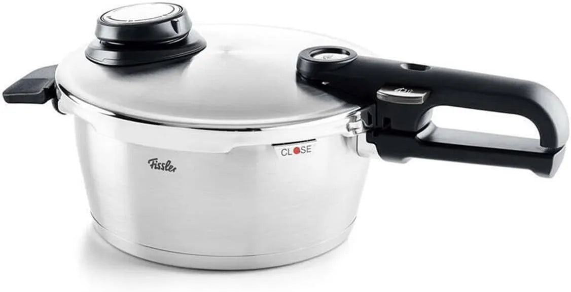 Fissler Vitavit, Fassungsvermögen 2,5 L, Ø 18 cm, Edelstahl-Dampfkochtopf,4-Garstufen, Schnellkochtopf, inklusive. Einsatz, Made in Germany, Induktion