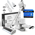 Staubsauger BLAXX LVX Akku, 60 Min Laufzeit, Akkustaubsauger mit 2 Akkus & Schnelllader, kabellos, Smart Display, beutellos mit HEPA-Filter, LEDs