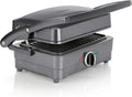 Grill GRSM4U, antihaftbeschichtet, Cuisinart 2-in-1, und Sandwich-Maker, Mitternachtsgrau, abnehmbare Platten