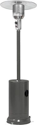 Heizpilz Bellamente Ecoline APANA Gas, sparsam ca. 0,57 kg, Balkon & Garten, Rollen, Anthrazit, Gasheizstrahler 8 kW für Terrasse, Strahlungswärme