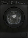 Telefunken Waschmaschine W-01-52-B 1000, 15 Betriebsprogramme, mit Mengenautomatik und Überlaufschutz, in Schwarz, Gewicht 5 kg, Min