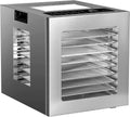 Tablet 48h, 12 Tabletts, Rezeptbuch mit 67+ Ideen, Digitale Steuerung, Obst, JUMMICO Dörrautomat 850W Edelstahl, 10 Betriebsprogramme, Timer
