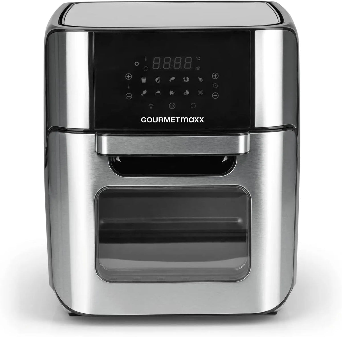 Heißluftfritteuse GOURMETmaxx, XXL 12 Liter Digital, Fritteuse mit 10 Programmen inklusive. Zubehör, 1800 Watt, Airfryer mit Touchdisplay, Timer