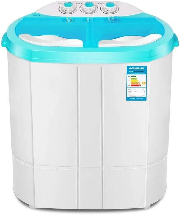 Waschmaschine WolFum Power Mini, kann Kleidung waschen, Power-Dehydrierung, Doppelwanne, Toplader-Waschtrockner