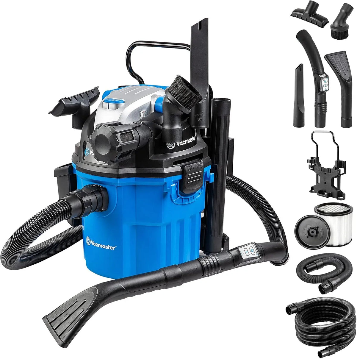 Nass- und Trockensauger WM1518R, Küche, Auto, Blasfunktion, Vacmaster 1500W 18L für Zuhause, Teppich, Garten Blätter