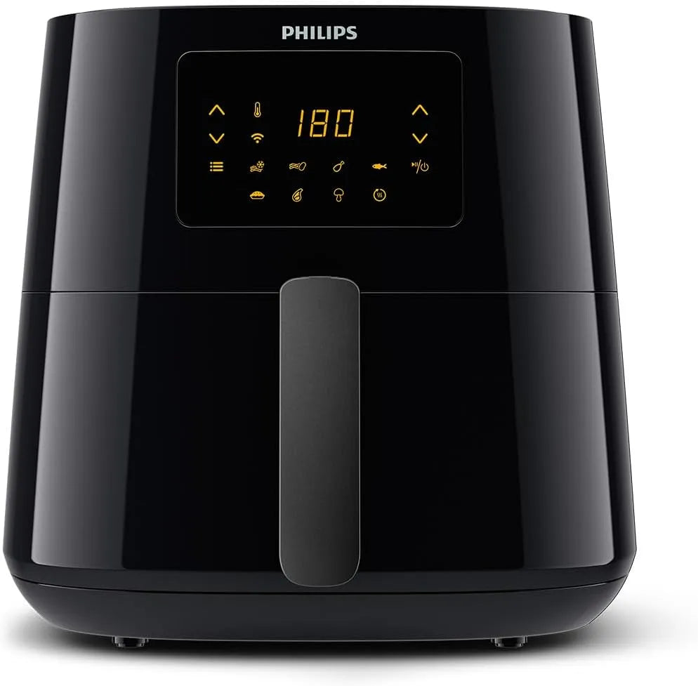 Philips Heißluftfritteuse HD9280/90, Leistung 2000 W, Airfryer XL Essential, 1200 g Kapazität, digitales Display, Wifi Connected, in Schwarz