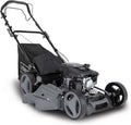Scheppach Rasenmäher MS173-51B, 7-stufige Höhenverstellung, 51cm Schnittbreite, Fassungsvermögen 65 Liter Fangkorb, Reinigungsfunktion, Stahlgehäuse