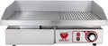 Grill, mit 55 x 35 cm Grillfläche, stufenlos 50-300 °C, Leistung 3000W, Beeketal 'BGP-b' Profi Gastro Gusseisen Grillplatte elektrisch