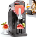 Slush-Maschine, Slushy Maker & Eismaschine mit 6 Programmen, für Zuhause, Softeis, Frappe, Milchshakes, Selbstreinigend, in Schwarz, Silber