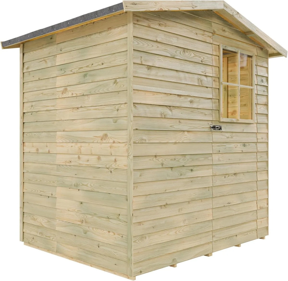 Gerätehaus, Dortmund 1, Wandstärke 9 mm, BxTxH: 180 x 145 x 210 cm, Gartenhaus, Kesseldruckimprägniert, Einzeltür mit Lichtausschnitt
