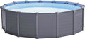 Intex Schwimmbad Ø 478 x 124 cm Gestellbecken Set Graphit