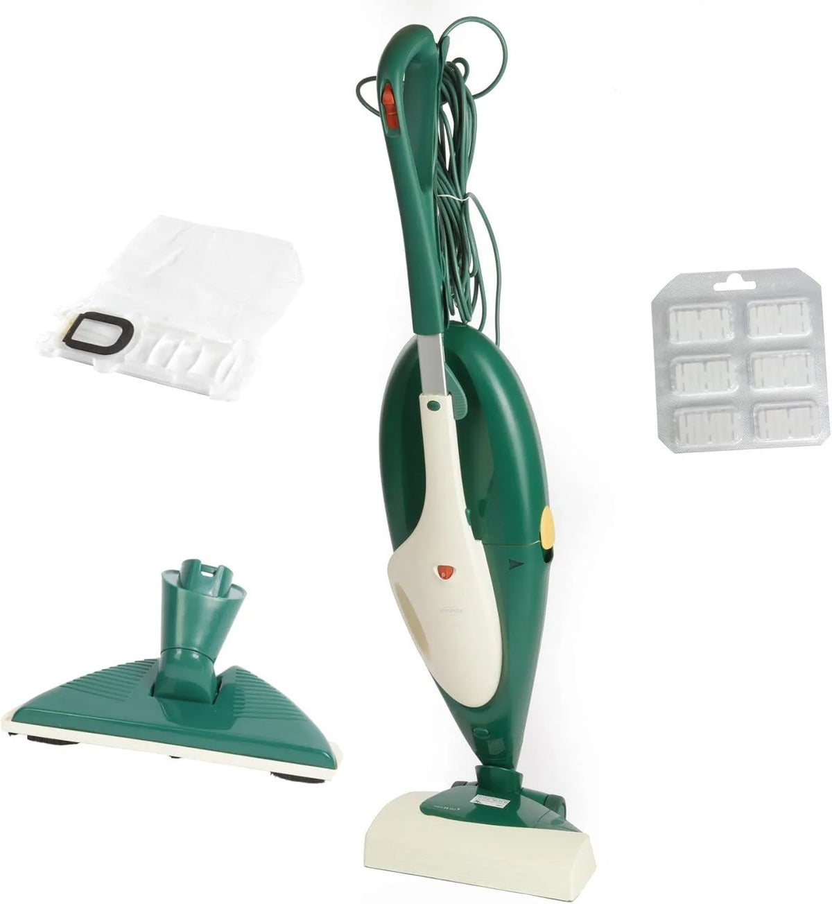 Bodenstaubsauger EB 351, Vorwerk Kobold 135, Neuer Motor Dreieckdüse für Laminatböden, HEPA Filter 6 Staubsaugerbeutel + 6 Duftstoffblöcke, Zertifikat