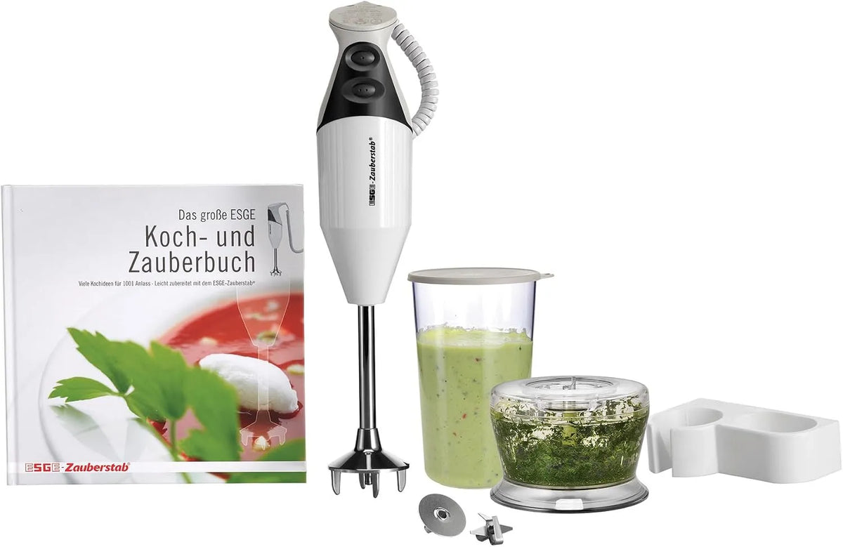 M Gourmet Stabmixer 90610 ESGE Zauberstab, M 160 G Gourmet Stabmixer, 2 Stufen bis 15.000 U, Leistung 160W, robuster Motor, Pürierstab, Min