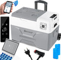 Kesser Kompressor, Fassungsvermögen 30 Liter Mit APP-Steuerung USB-Anschluss 12/24 V 230V, +Teleskopstange, Boot, Kühlbox elektrisch Gefrierbox, Lkw