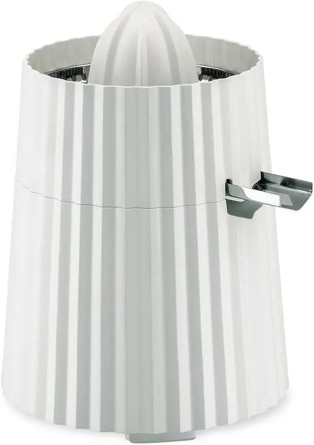 Modell W MDL07 Alessi Plissé, Europäischer Stecker 80 W, Design Elektrische Zitruspresse, aus Thermoplastischem Harz, Weiß