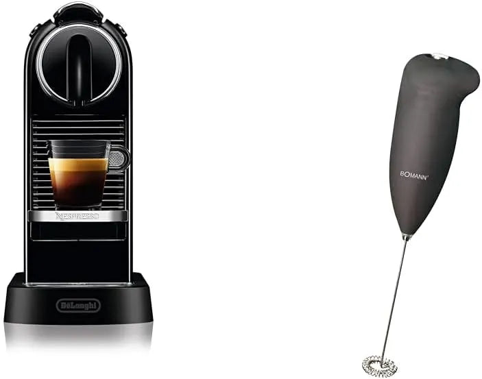 Nespresso De'Longhi Bomann Modell EN167.B, Citiz Kaffeekapselmaschine, mit Hochdruckpumpe & Milchaufschäumer