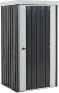 Gerätehaus, Metall Farbe Grau mit Pultdach Tür integrierter Dachrinne Modern Umbria
