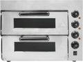Backofen, Leistung 3000w Edelstahl Doppelstock, Mit Schichtweisen Temperaturregelung 40l Einbaubackofen