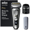 Braun Series 9 Pro Elektrorasierer mit 4+1 Scherkopf, 5-in-1 Reinigungsstation, Rasierer Herren Elektrisch, PowerCase, Wet&Dry, 9497cc, silber
