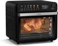 Klarstein Heißluftfritteuse, Fassungsvermögen 34 L, Leistung 2200 W, 19 Betriebsprogramme, 40-350 °C, AirGlaze Digital, Rotisserie, Touch Display